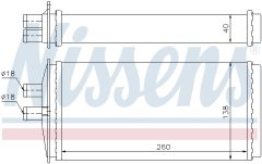 NISSENS 73655 — Radiator încălzire habitaclu