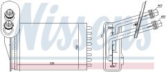 NISSENS 73850 — Radiator încălzire habitaclu