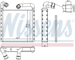 NISSENS 73943 — Радиатор печки