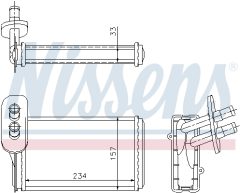 NISSENS 73962 — Радиатор печки