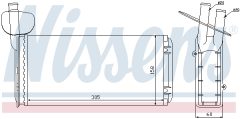 NISSENS 73965 — Радиатор печки