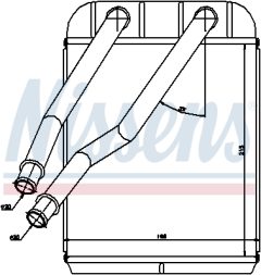 NISSENS 73975 — Радиатор печки