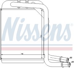 NISSENS 73976 — Radiator încălzire habitaclu