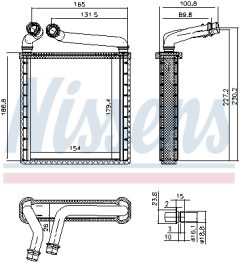 NISSENS 73979 — Radiator încălzire habitaclu