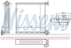 NISSENS 73980 — Радиатор печки