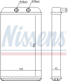 NISSENS 73986 — Радиатор печки