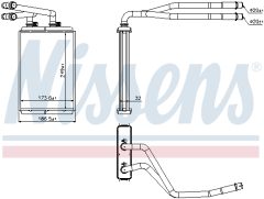 NISSENS 73990 — Радиатор печки