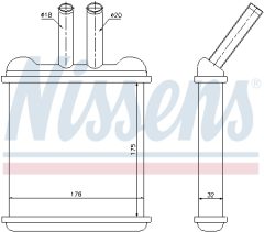 NISSENS 76502 — Радиатор печки