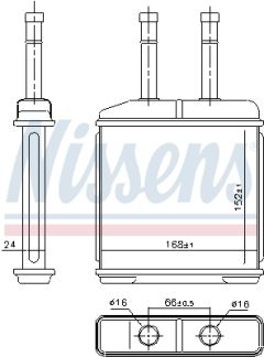 NISSENS 76506 — Radiator încălzire habitaclu