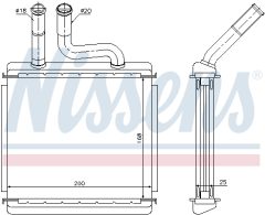 NISSENS 76507 — Radiator încălzire habitaclu