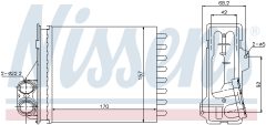 NISSENS 76512 — Радиатор печки