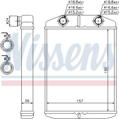 NISSENS 76514 — Радиатор печки