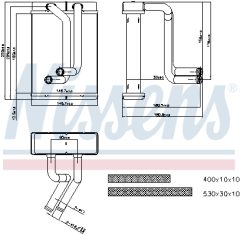 NISSENS 77508 — Radiator încălzire habitaclu