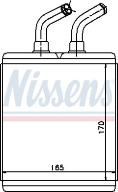 NISSENS 77515 — Радиатор печки