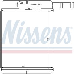 NISSENS 77522 — Radiator încălzire habitaclu