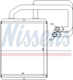 NISSENS 77528 — Radiator încălzire habitaclu