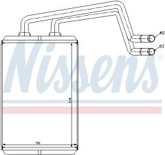 NISSENS 77612 — Радиатор печки