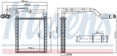 NISSENS 77650 — Radiator încălzire habitaclu