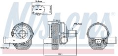NISSENS 831057 — Pompă de apă
