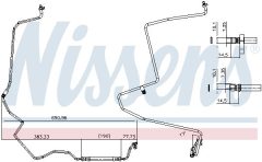 NISSENS 84009 — Conductă de înaltă presiune aer condiționat