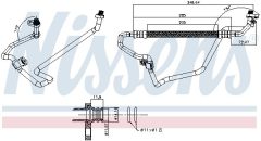 NISSENS 84032 — Conductă de înaltă presiune aer condiționat