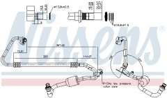 NISSENS 841048 — Conductă de joasă presiune aer condiționat