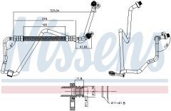 NISSENS 841481 — Conductă de înaltă presiune aer condiționat