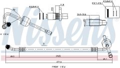NISSENS 842466 — Conductă de joasă presiune aer condiționat