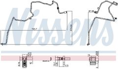 NISSENS 842515 — Conductă de înaltă presiune aer condiționat