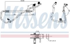 NISSENS 845756 — Conductă de înaltă presiune aer condiționat