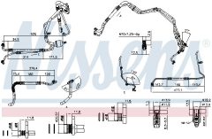 NISSENS 845954 — Conductă dublă aer condiționat