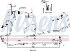 NISSENS 849742 — Conductă de înaltă presiune aer condiționat