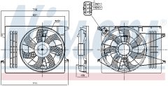NISSENS 850006 — Вентилятор радиатора