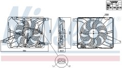 NISSENS 850017 — Вентилятор радиатора