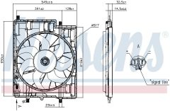 NISSENS 850040 — Вентилятор радиатора