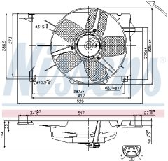 NISSENS 85005 — Ventilator radiator motor