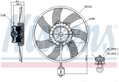 NISSENS 850062 — Вентилятор радиатора