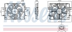 NISSENS 850063 — Ventilator radiator motor