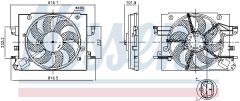 NISSENS 850064 — Вентилятор радиатора