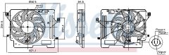 NISSENS 850080 — Вентилятор радиатора