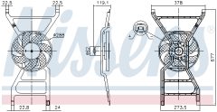 NISSENS 850089 — Вентилятор радиатора