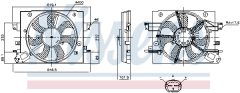 NISSENS 850110 — Вентилятор радиатора