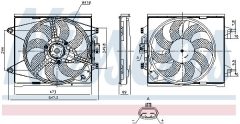 NISSENS 850135 — Вентилятор радиатора