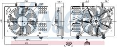 NISSENS 850147 — Ventilator radiator motor