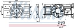 NISSENS 850148 — Ventilator radiator motor