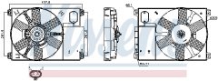 NISSENS 85020 — Ventilator radiator motor