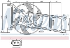NISSENS 85023 — Вентилятор радиатора