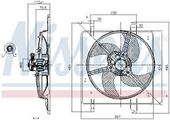 NISSENS 85027 — Вентилятор радиатора