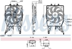 NISSENS 850273 — Вентилятор радиатора