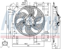 NISSENS 85028 — Вентилятор радиатора